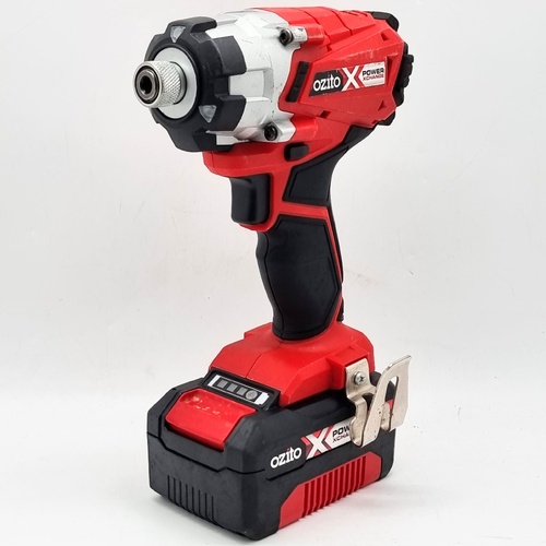 Ozito PXC PXIDS-300 18V Cordless Impact Driver with 4.0Ah Battery
