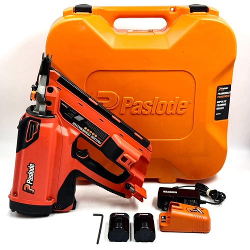 Paslode Impulse Framing Master B20580 Cordless Nail Gun Kit w/ Carry Case, 2 Batteries & Charger