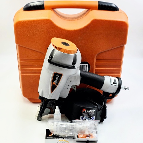 PASLODE 613095 Pneumatic Coil Nail Gun Kit Air Nailer with Case & Accessories Heavy Duty