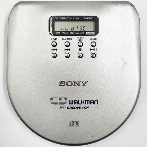 Sony Walkman D-E700 Discman Portable CD Player Anti-Skip No AC Adapter