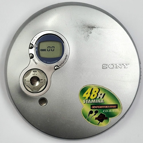 SONY Walkman D-EJ751 Portable CD Player Discman Anti-Skip Mega Bass Compact Audio Player