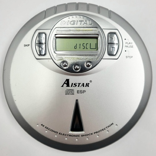 AISTAR A5252 Portable CD Player Discman Compact CD Player Anti-Skip No AC Adapter