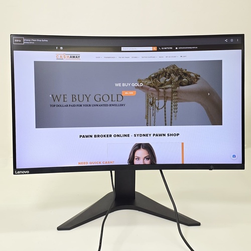 Lenovo G27c‑10 27 Inch FHD 165Hz 1500R Curved Gaming Monitor VA HDMI DisplayPort