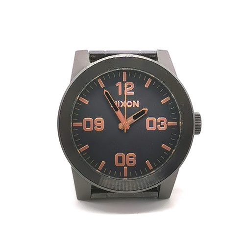 Nixon Take Charge The Corporal Black Rose Gold Stainless Steel Watch