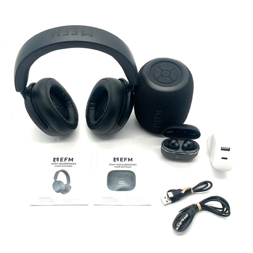 EFM Audio Essential Bundle Bluetooth Speaker Headphones TWS Earbuds ZVFBUNAUDIO