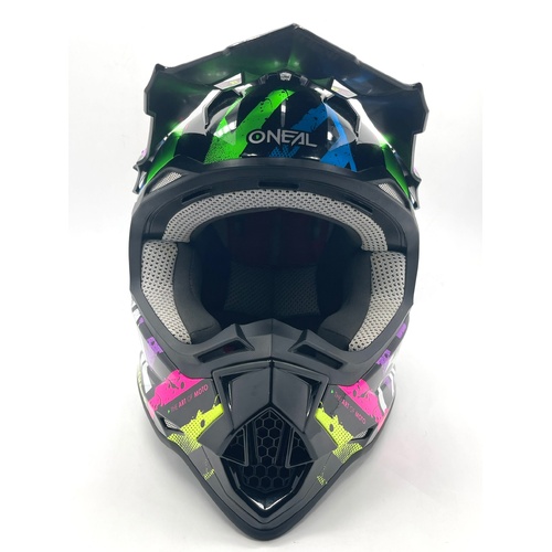 O'Neal Limited Edition 2SRS Glitch Multi Motocross MX Helmet Size M