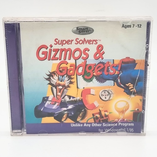 Super Solvers Gizmos & Gadgets Educational CD-ROM Science Ages 7-12 PC