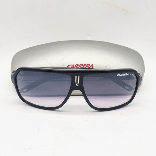 Carrera 27 XAXIC Pilot Sunglasses Black Crystal Grey Gradient 62mm UV