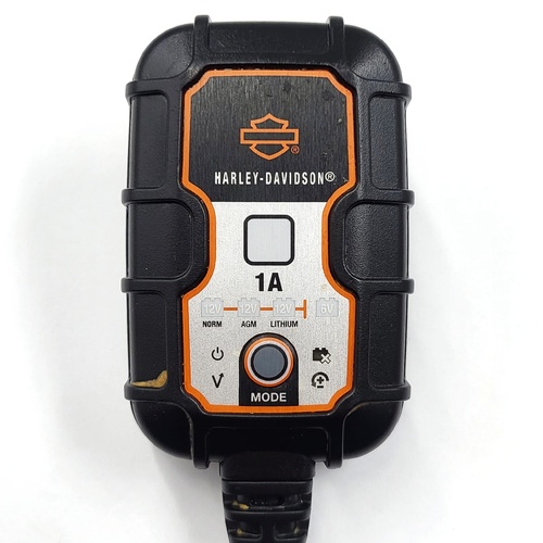 Harley-Davidson 1A Battery Charger with Jumper Leads Motorcycle Battery Charger