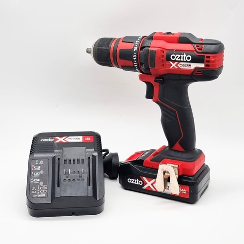 Ozito PXC PXDDS-180 18V 13mm Cordless Drill Driver 2.5Ah Battery and Charger
