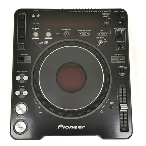 Pioneer CDJ-1000MK3 Compact DJ Controller Disc Player with Power Cable