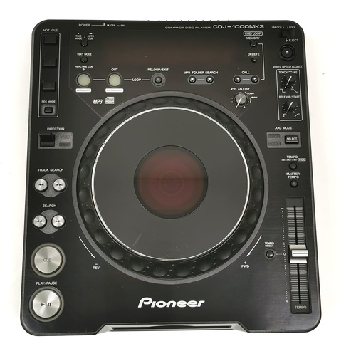 Pioneer CDJ-1000MK3 Compact DJ Controller Disc Player with Power Cable