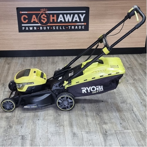 Ryobi 18V ONE+ HP OLM1840BL Cordless Lawn Mower with Catcher