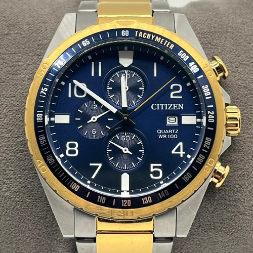 Citizen 0510-S120195 Tachymeter Quartz Chronograph Two-Tone Watch