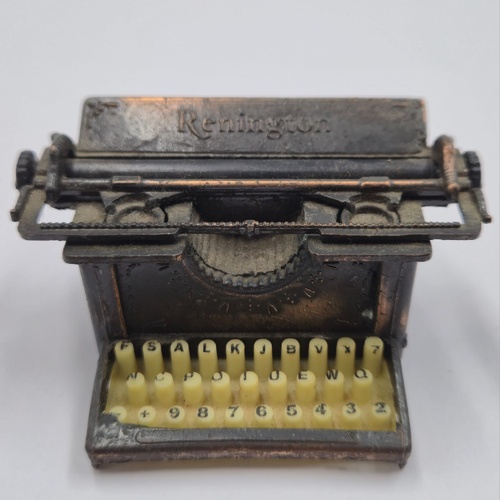 Antique Metal Renington Typewriter Pencil Sharpener Vintage Desk Collectible Decor