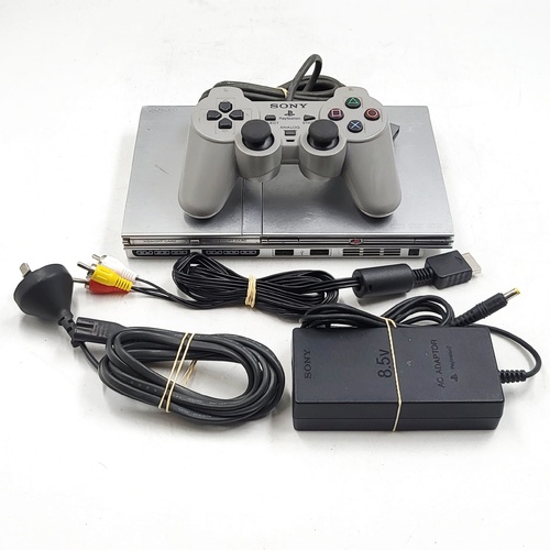 Sony PlayStation 2 PS2 Slim Silver Console Matrix Infinity v1.93 Modchip