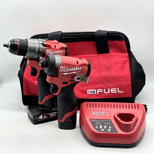 Milwaukee M12 Fuel 2 Piece Power Pack 2A2 M12FPP2A2422B