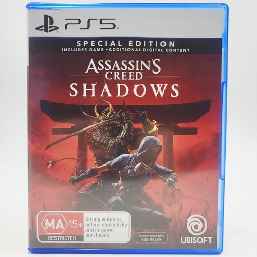 Assassin's Creed Shadows for PlayStation 5 Game Disc Action Adventure RPG