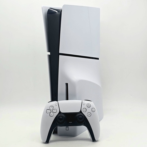 Sony PlayStation 5 PS5 Slim Disc Edition 1TB Console White with Controller