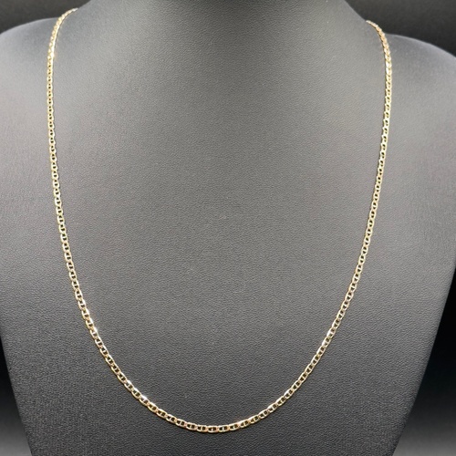 Unisex 9ct Yellow Gold Anchor Link Necklace