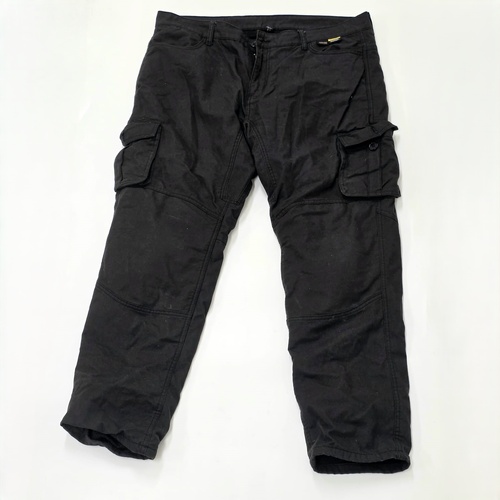RST 2140 Aramid Cargo Motorcycle Pants Black Motorbike Riding Size 3XL