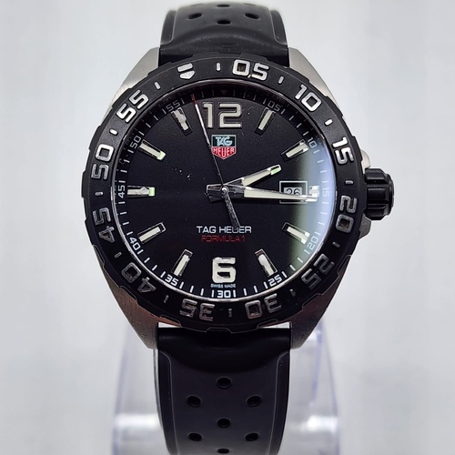TAG Heuer Formula 1 WAZ1110 Mens Swiss Quartz Black Watch With Box