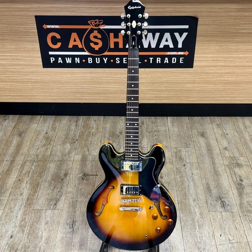 Epiphone Dot VS Vintage Sunburst Semi Hollow Electric Guitar Soft Case