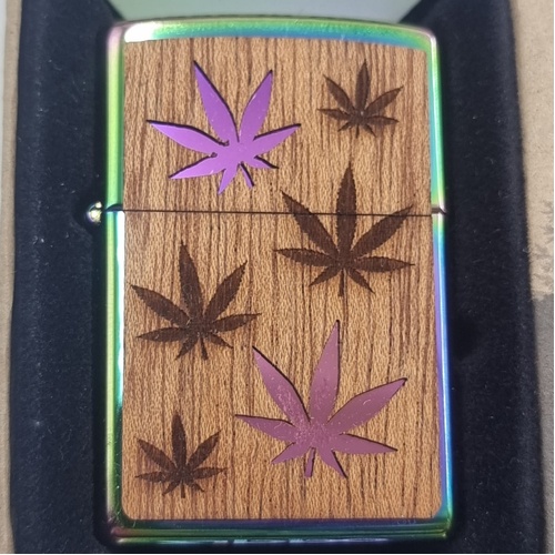 Zippo Woodchuck USA Leaf Design Windproof Lighter Collectible Pocket Lighter