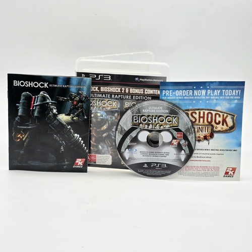 Bioshock 1 and 2 Ultimate Rapture Edition PS3 Complete with Manual