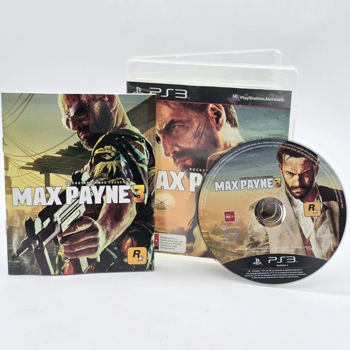 Max Payne 3 PS3 Sony PlayStation 3 Game Complete with Manual