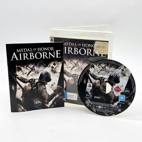 Medal of Honor Airborne PS3 PlayStation 3 Game Complete with Manual