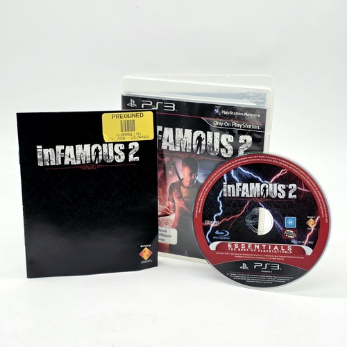 InFAMOUS 2 PS3 PlayStation 3 Game Action Adventure