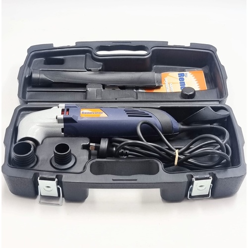 The Renovator Multitool Kit Corded Oscillating Tool Set w/ Case & Attachments