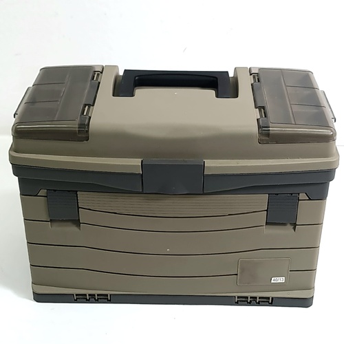 Plano 4 Drawer Tackle Box Top Compartment Lockable Tool Organizer