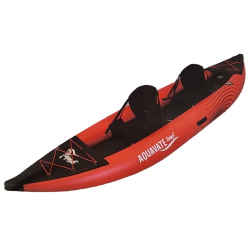 Glide Aquavate Adapt Inflatable 2 Person Kayak Set w/ Paddles Portable
