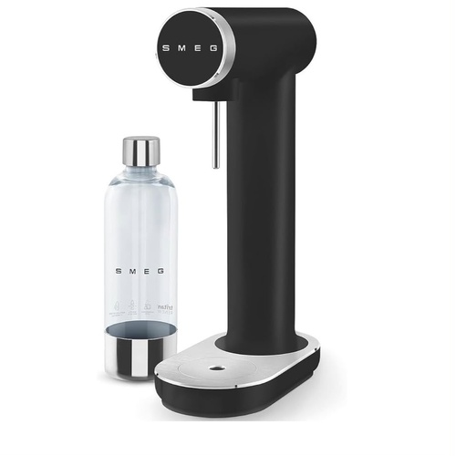 Smeg SKC01BLMAU Soda Maker Matte Black Sparkling Water Maker