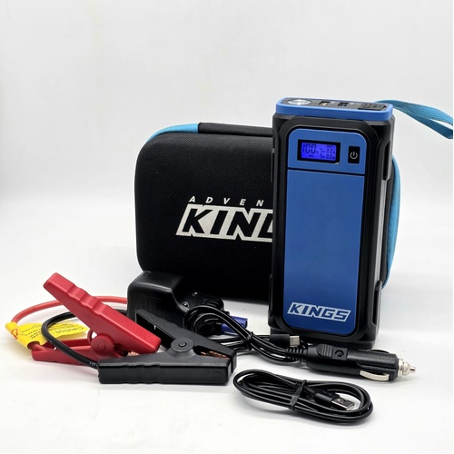 Kings A38 1000A 44.4Wh Portable Car Lithium Jump Starter Kit Power Bank USB