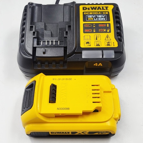 DEWALT DCB1104-XE 12V/18V XR Li-Ion Battery Charger with 2.0Ah Battery Genuine