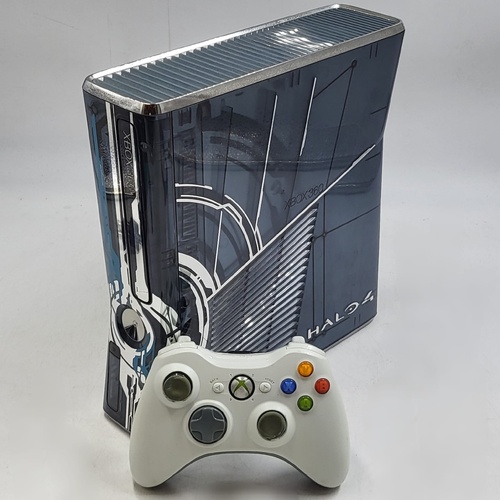 Microsoft Xbox 360 S 320GB Halo 4 Limited Edition Console White Controller 