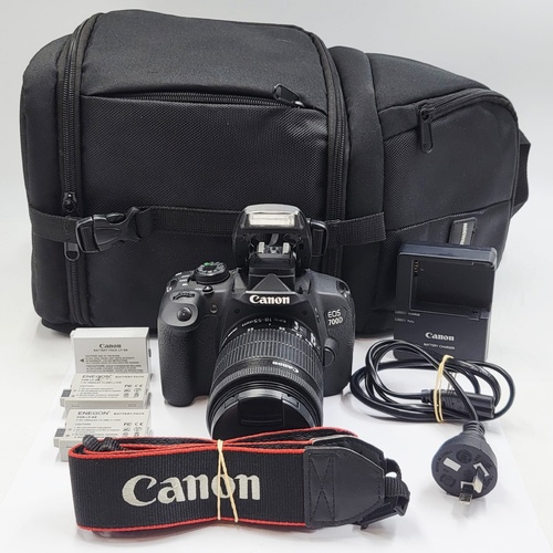 Canon EOS 700D DSLR Camera Kit with Lens, 3 Batteries & Carry Bag 