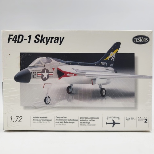 Testors 1/72 F4D-1 Skyray US Navy Fighter Plastic Aircraft Model Kit 
