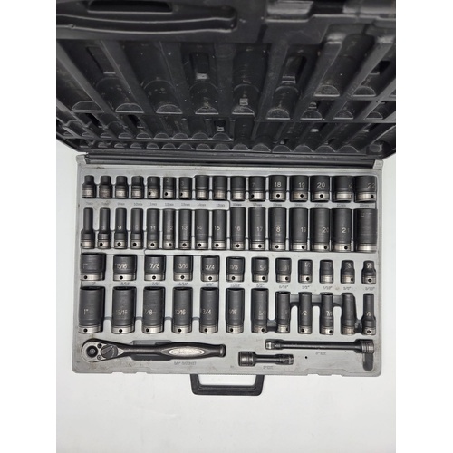 Dual Action 59pc 3/8" Drive Impact Socket Set Metric Imperial 10145901 Thin Wall