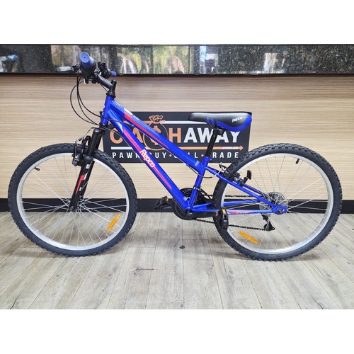 Repco Blade 60cm Mountain Bike 18 Speed Metallic Blue Front Rear Brakes