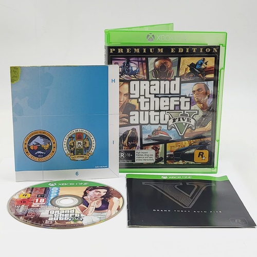 Grand Theft Auto V GTA 5 Xbox One Game Complete With Manual