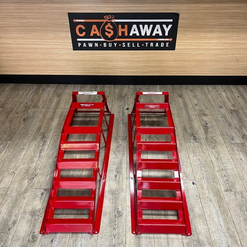 ToolPRO 1000kg Car Ramps Pair Heavy Duty Steel Vehicle Ramps 633564