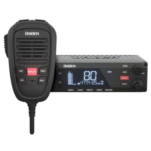 Uniden X85 5W UHF CB Radio DIN Mount 80 Channels ANC SELCALL 12/24V
