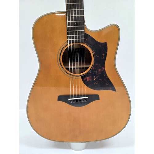 Yamaha A3M Acoustic Electric Guitar Cutaway with Yamaha Gig Bag
