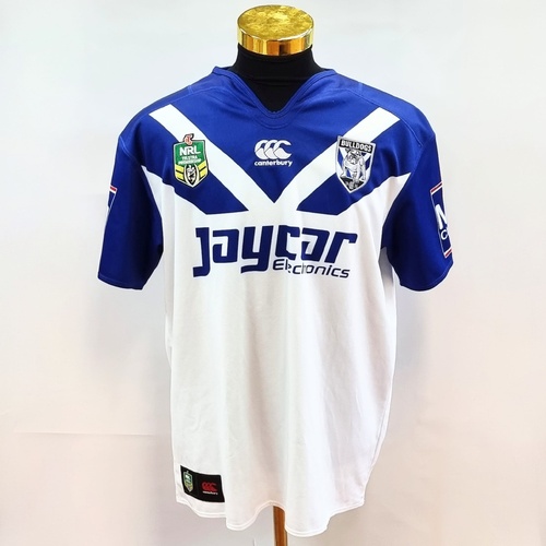 NRL Authentics 2016 Bulldogs Jersey Mens 2XL Blue White Rugby League