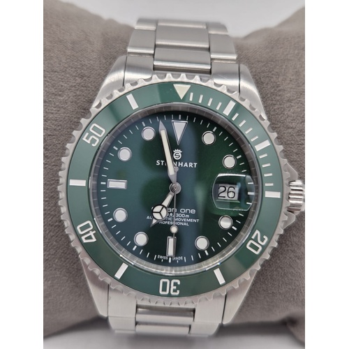 Steinhart Ocean One 42mm Green Automatic Swiss Men's Watch 300m Dive