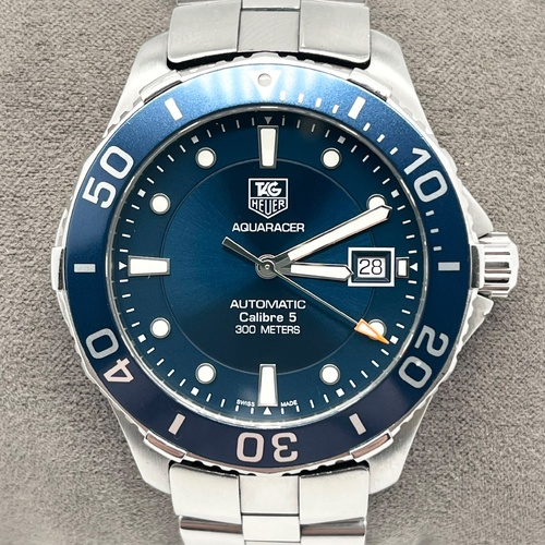 TAG Heuer Aquaracer WAN2111 Blue Calibre 5 Automatic 300m Men's Watch